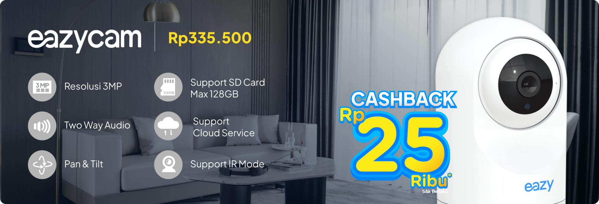 eazycam + cashback